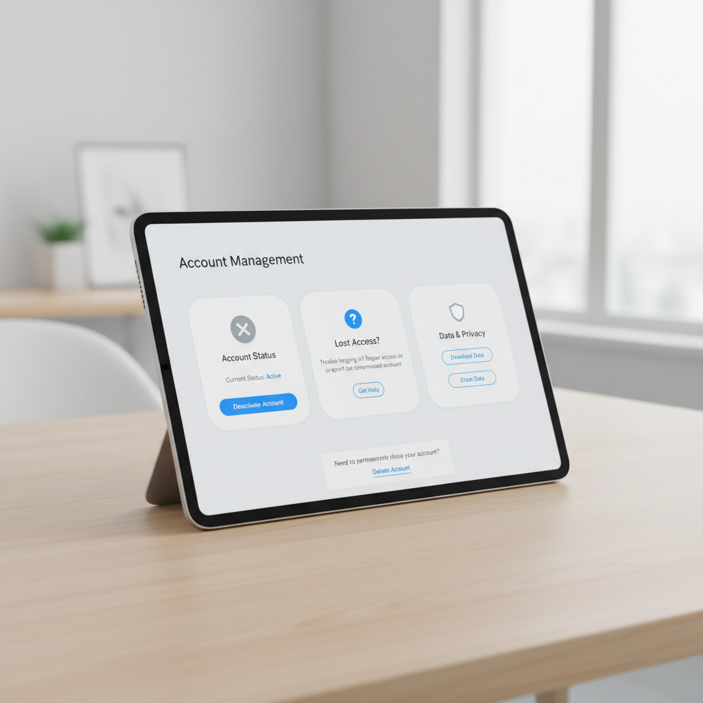 A software UI screen depicting the feature or workflow behind "how to deactivate linkedin account: How to deactivate or delete your LinkedIn account if you lost